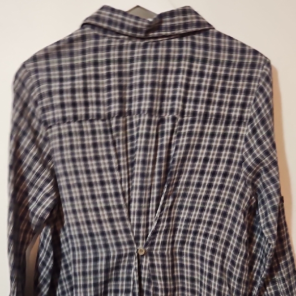 KYLA SEO Embroidered Plaid Tessa Tunic Top L - Picture 7 of 8